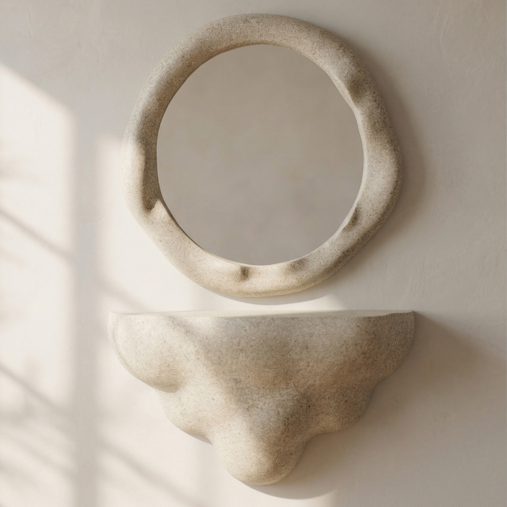 Console and Mirror Set