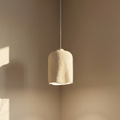 Japanese Wabi-Sabi Concrete Cylinder Pendant Light‏