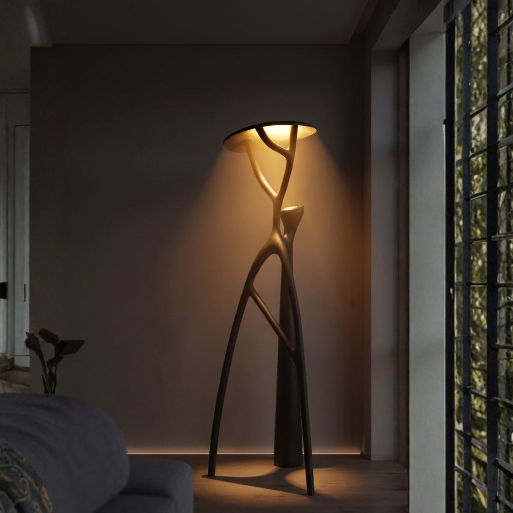 Gothic Tree Sculpture Floor Lamp