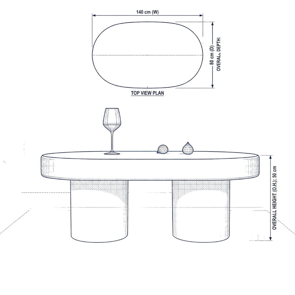 LUNA MODERN COFFEE TABLE