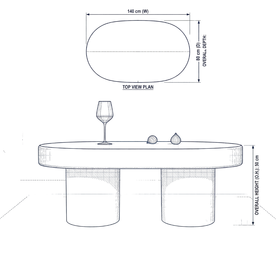 LUNA MODERN COFFEE TABLE