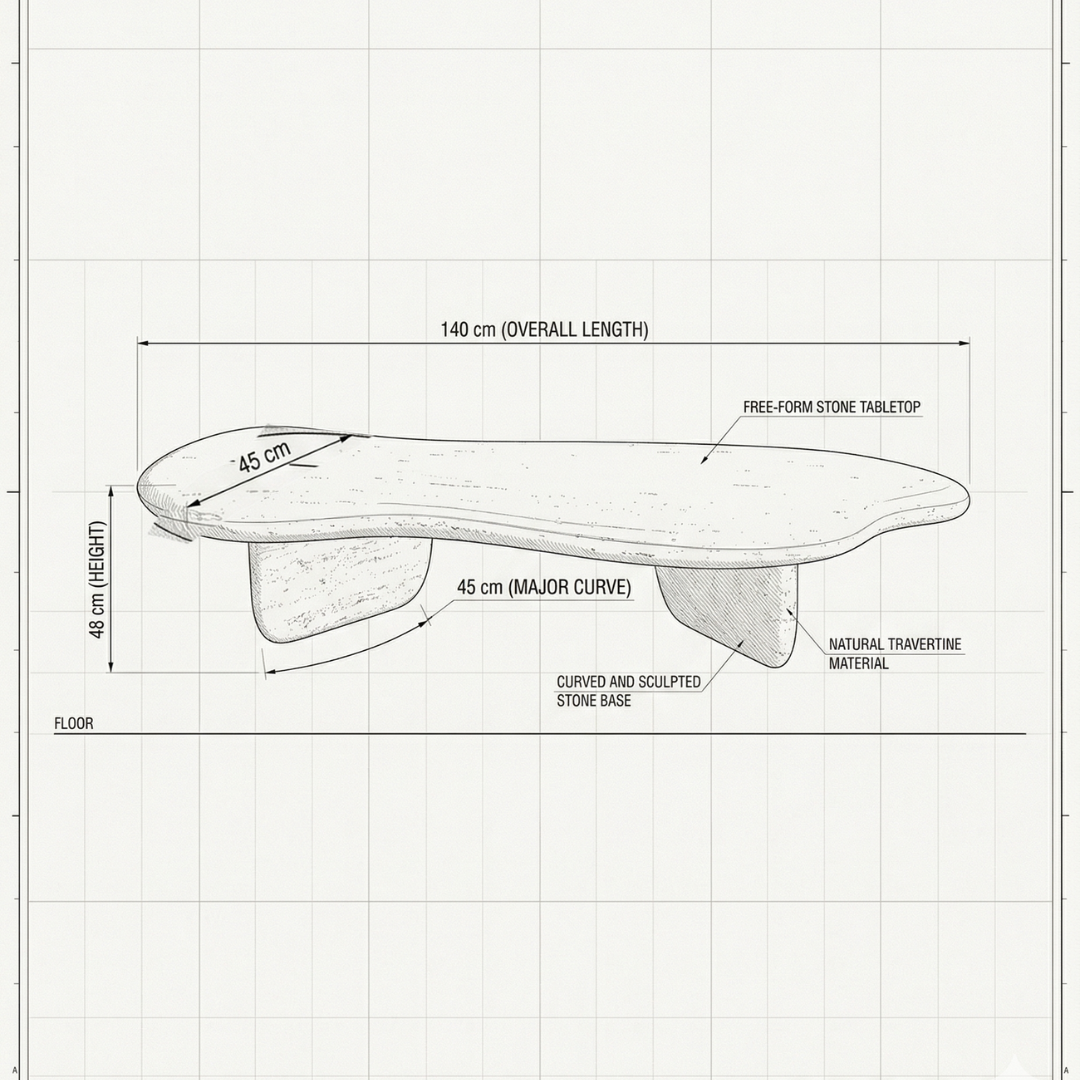Slone - Modern Beige Coffee Table