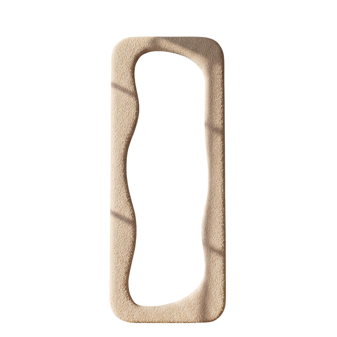 Upholstered mirror teddy organic‏