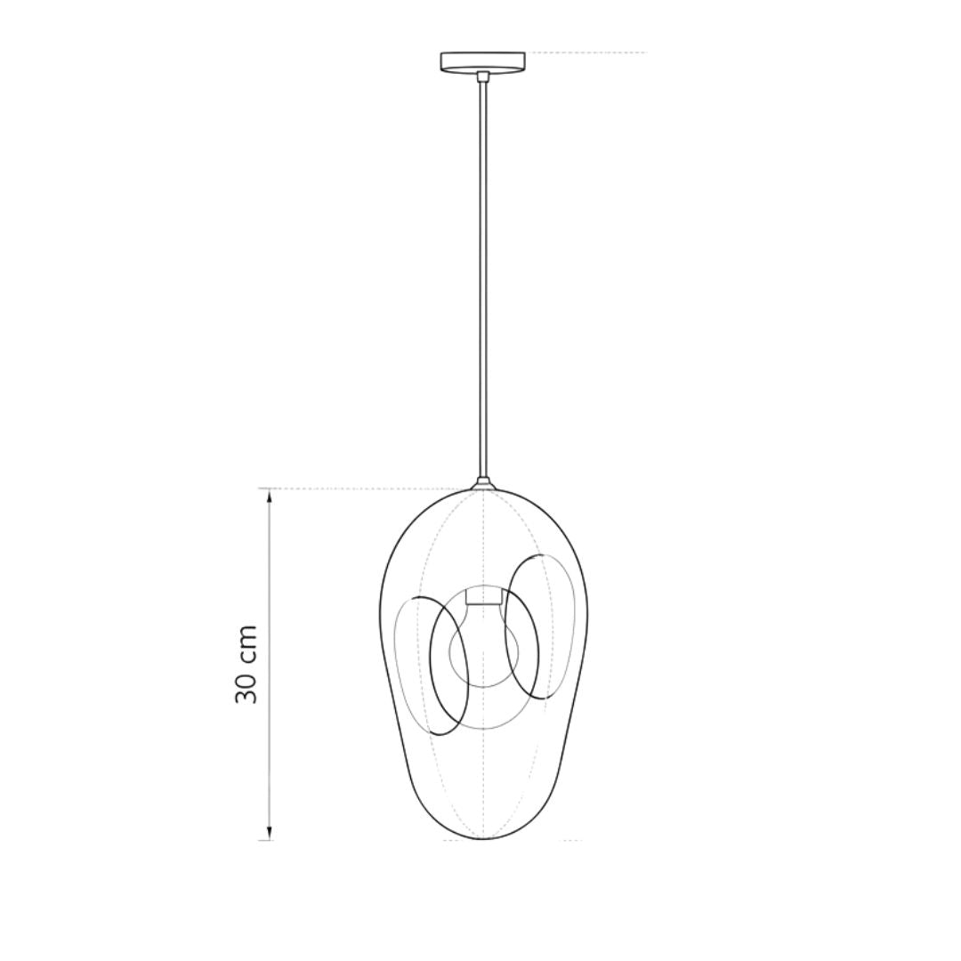 Asymmetrical Geometric Pendant Set