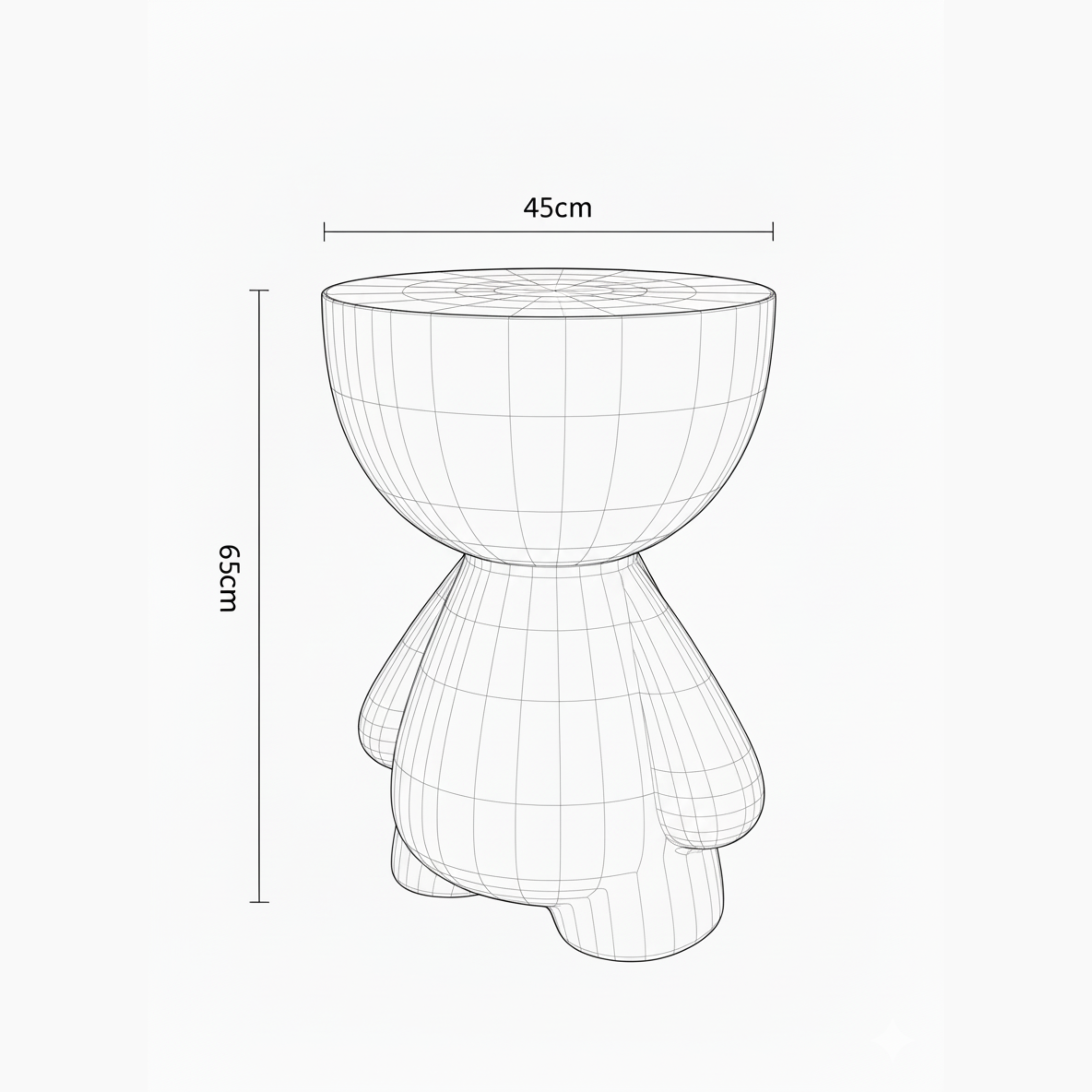 Teddy Character Pedestal Table